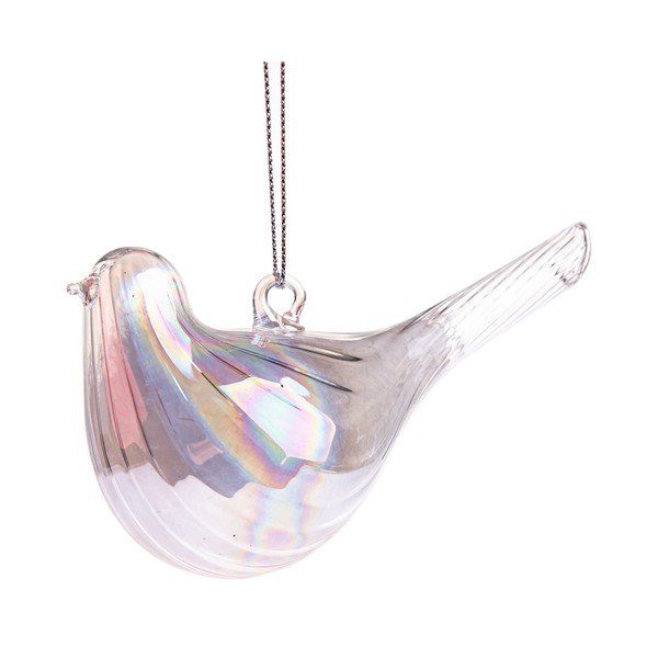 Sklenená vianočná ozdoba 6 cm Bird – Dakls