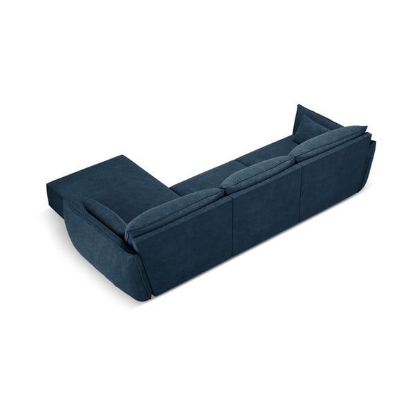 Tmavomodrá rohová pohovka (pravý roh) Vanda - Mazzini Sofas-image-3