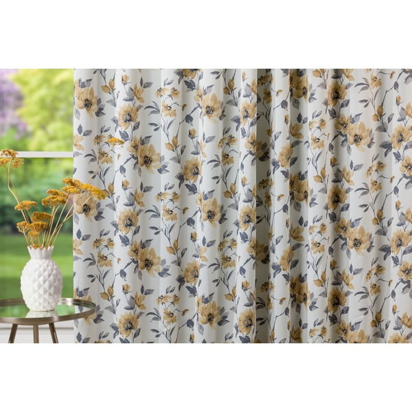 Krémovo-žltý záves 210x245 cm Cefalu - Mendola Fabrics-image-3