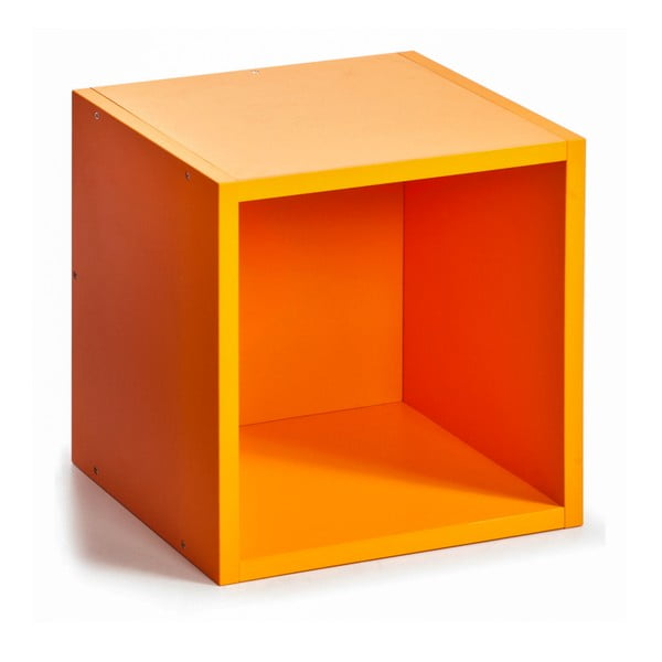 Úložný box (vhodný ku knižniciam), oranžový