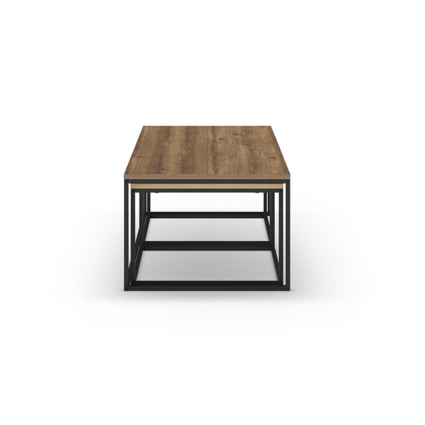 Konferenčné stolíky v súprave 3 ks v prírodnej farbe 60x110 cm Camelia – Marckeric-image-3