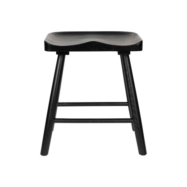 Čierna stolička z dubového dreva Vander – White Label