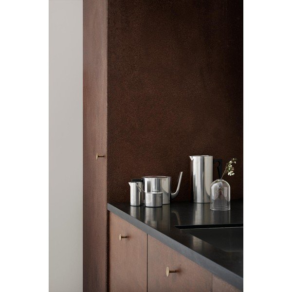 Kanvica na čaj z nehrdzavejúcej ocele v striebornej farbe 1,25 l Arne Jacobsen – Stelton-image-3