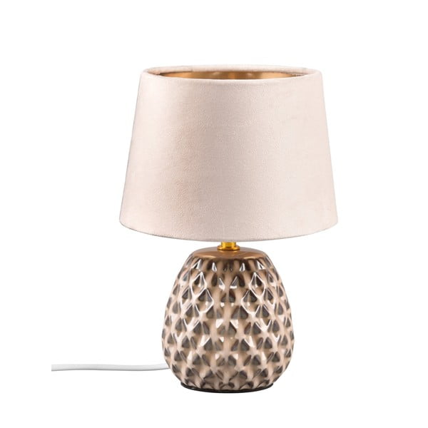 Béžová stolová lampa (výška 27 cm) Ariana - Reality