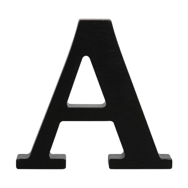 Čierne drevené písmeno Typoland A
