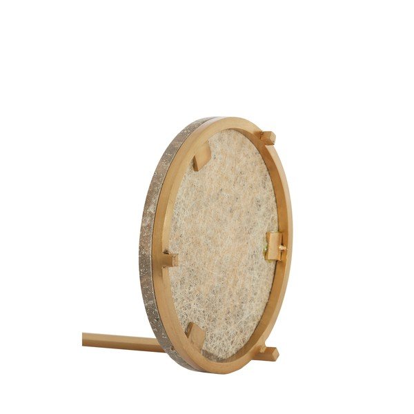 Okrúhly odkladací stolík s mramorovou doskou ø 26 cm Leda – Light & Living-image-4