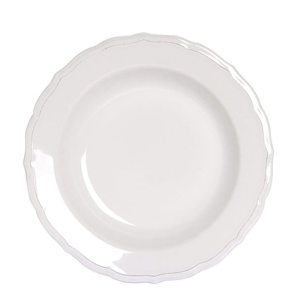 Biely keramický tanier Butlers Eaton, 27,5 cm