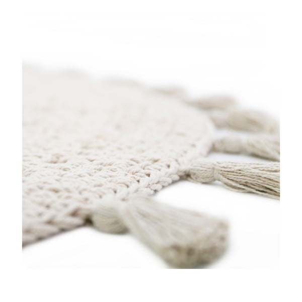 Krémovobiely detský koberec ø 120 cm Nila Ecru – Nattiot-image-4