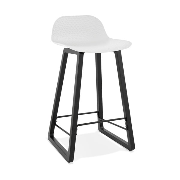 Biela barová stolička Kokoon Miky, výška sedu 69 cm