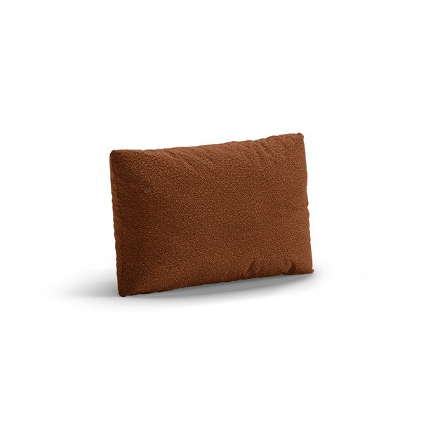 Vankúš na gauč z textílie buklé v terakotovej farbe Poppy – Micadoni-image-1