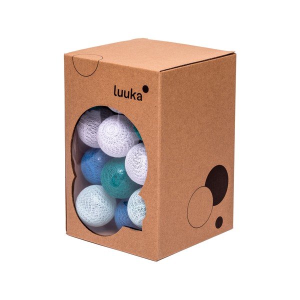 Turkusowa girlanda świetlna z żarówkami LED LUKKA, 30 lampek-image-3