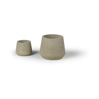 Súprava dvoch kvetináčov Bonami Selection Concrete
