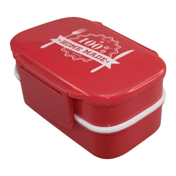 Červený box na jedlo Incidence Home Made, 20 x 13,5 cm
