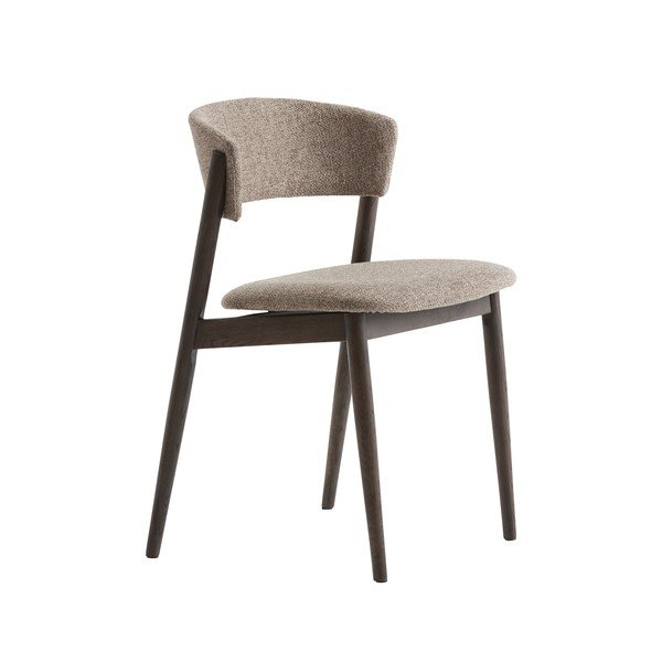 Béžové/tmavohnedé kovové jedálenské stoličky v súprave 2 ks Revere – Unique Furniture