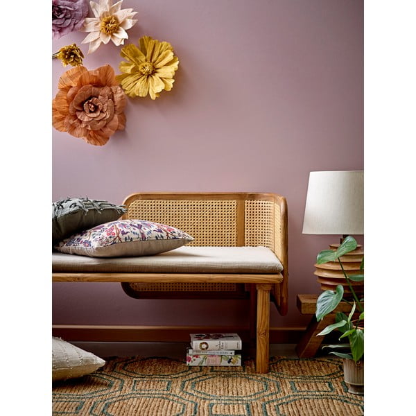 Stolová lampa v tmavoprírodnej farbe s textilným tienidlom (výška 54 cm) Svale – Bloomingville-image-3