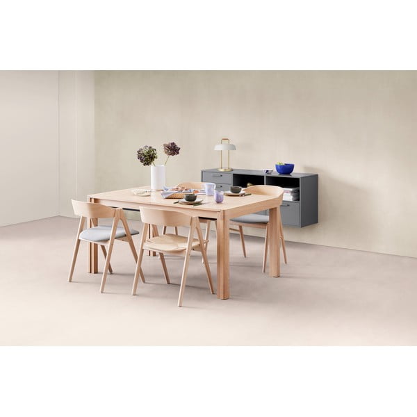 Rozkladací jedálenský stôl s prídavnou doskou v dekore duba 96x160 cm Join – Hammel Furniture-image-1