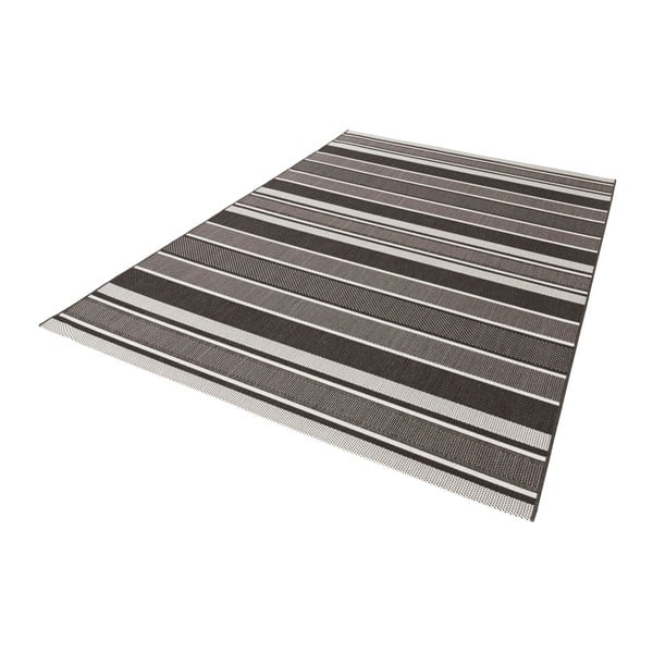 Čierný vonkajší koberec NORTHRUGS Strap, 200 x 290 cm-image-1