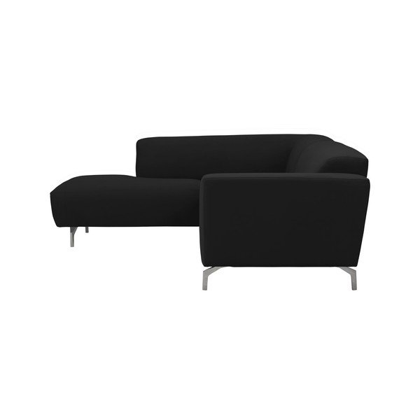 Čierna rohová pohovka Windsor & Co Sofas Orion, ľavý roh-image-2