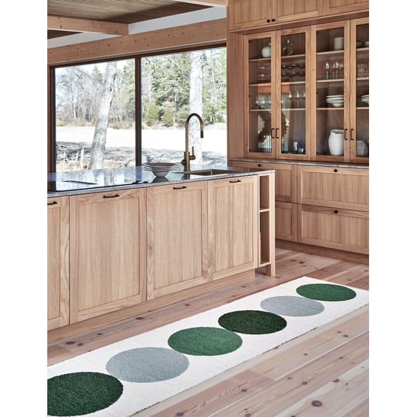 Zeleno-krémový vnútorný a vonkajší koberec 70x140 cm Otto Herb – Pappelina-image-1