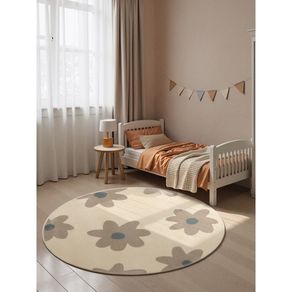 Béžový detský koberec ø160 cm Bloomy – Hanse Home-image-1