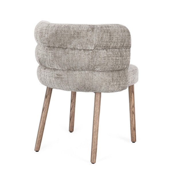 Sivá čalúnená jedálenská stolička Ilma – Bizzotto-image-3