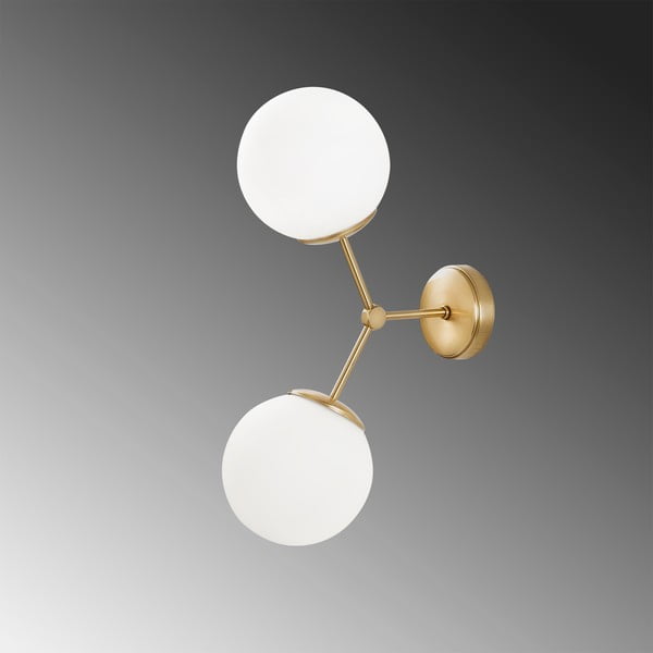 Nástenné svietidlo v bielo-zlatej farbe Opviq lights Damar-image-3
