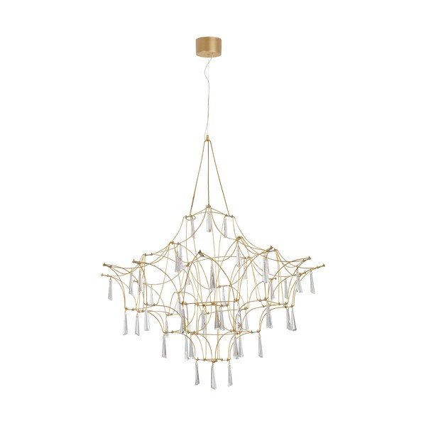 Kovové LED závesné svietidlo v zlatej farbe ø 80 cm Goro – Nova Luce