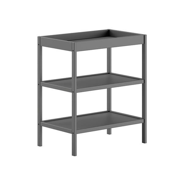 Antracitový prebaľovací pult z bukového dreva Dino – Vipack