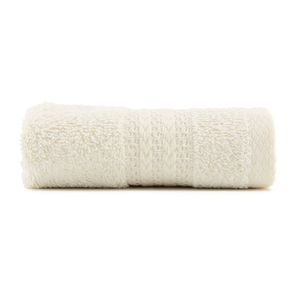 Krémovobiely bavlnený uterák Foutastic, 30 × 50 cm