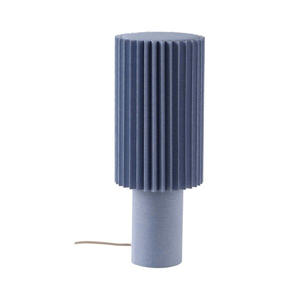 Modrá ľanová stolová lampa (výška  45 cm) Harriet – Jotex