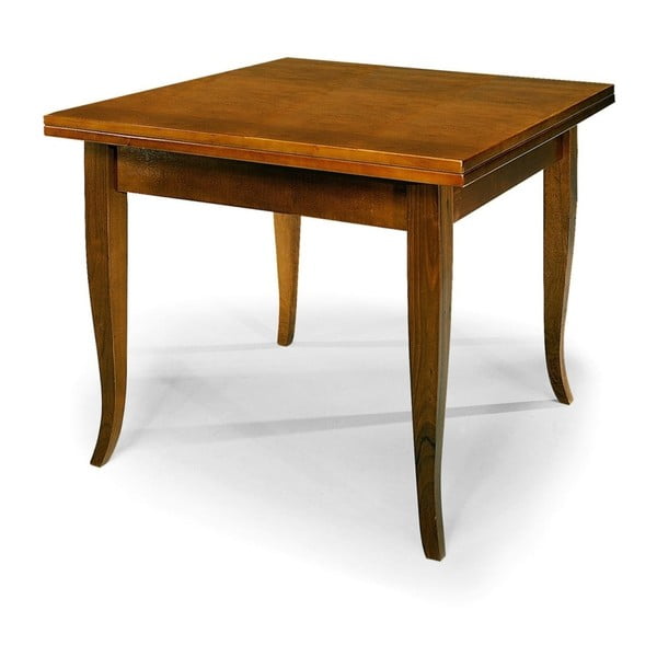 Drevený rozkladací jedálenský stôl Castagnetti Noce, 80 x 100 cm
