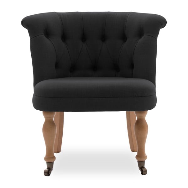 Čierna stolička s kolieskami Vivonita Maggi-image-2