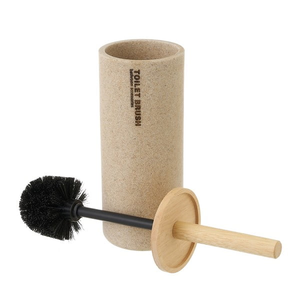 Béžová WC kefa z polyresínu – Casa Selección-image-1