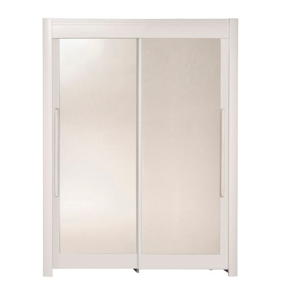 Biela šatníková skriňa s posuvnými dverami Parisot Adorlée, šírka 160 cm
