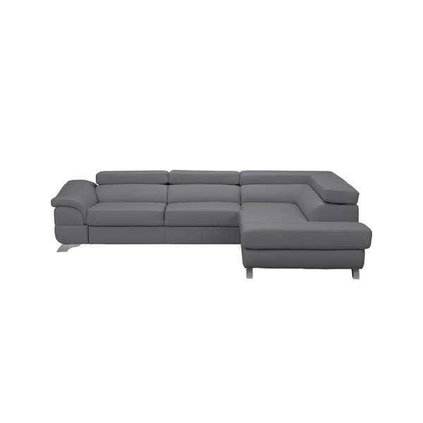 Sivá rozkladacia pohovka s úložným priestorom Windsor & Co Sofas Gamma, pravá strana-image-1