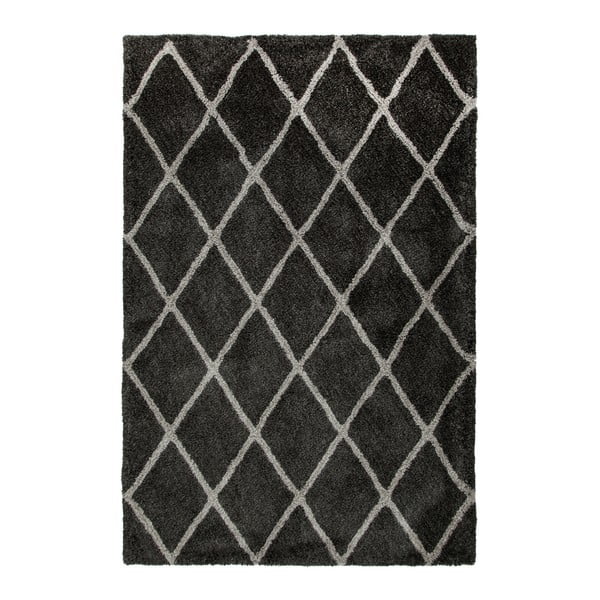 Čierny ručne vyrábaný koberec Obsession My Feel Me Fee Ston, 80 × 150 cm