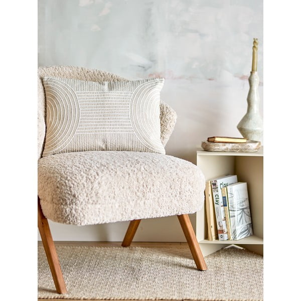 Dekoračný vankúš s prímesou ľanu 35x50 cm Chun – Bloomingville-image-1