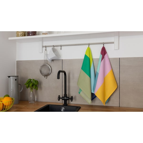 Súprava 2 bavlnených kuchynských utierok Remember No. 22, 50 x 70 cm-image-1