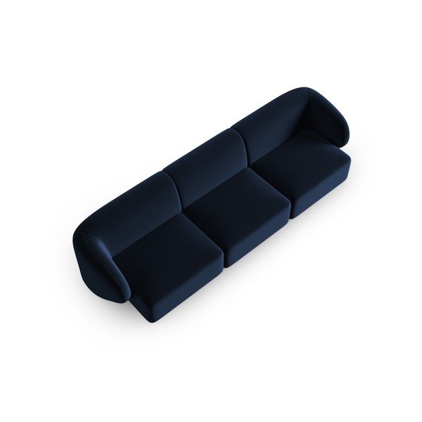 Modrá zamatová pohovka 266 cm Paolo – Milo Casa-image-1