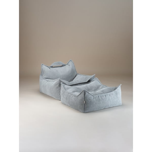 Menčestrový detský sedací vak v mentolovej farbe Chair – Wigiwama-image-3