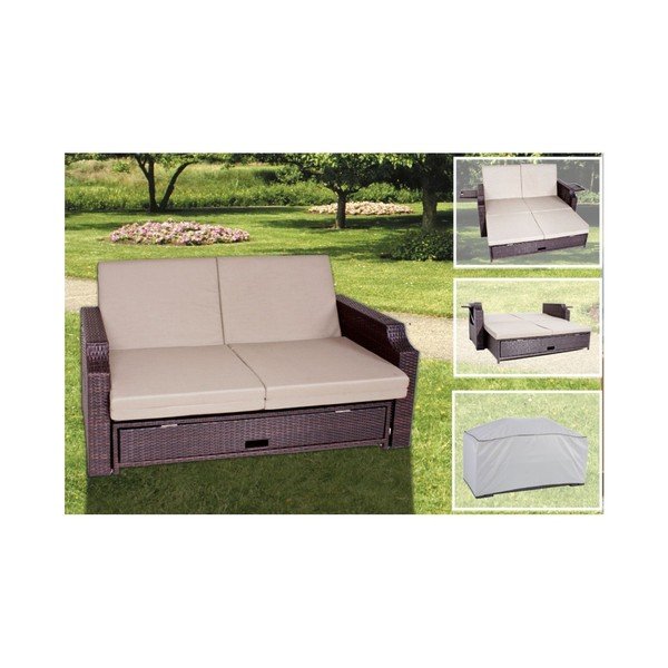 Záhradná rozkladacia lavica s úložným priestorom ADDU Monaco-image-1