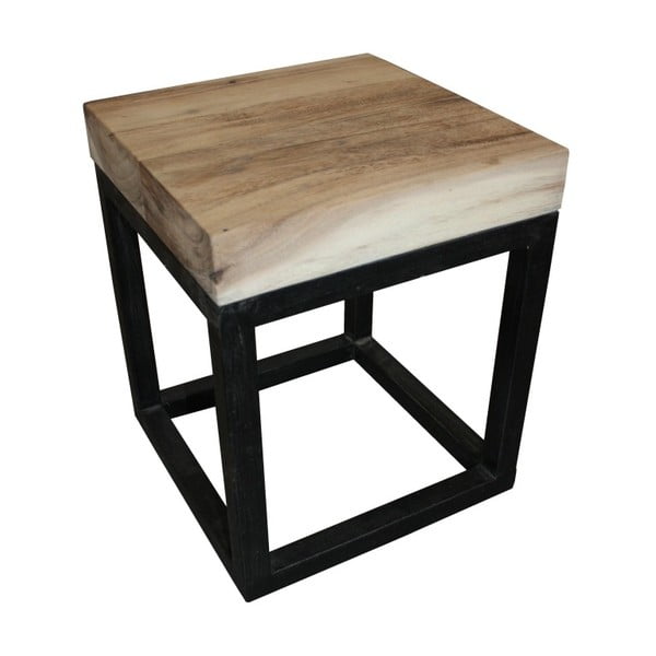 Odkladací stolík z teakového dreva HSM Collection Kayle, 35 x 45 cm
