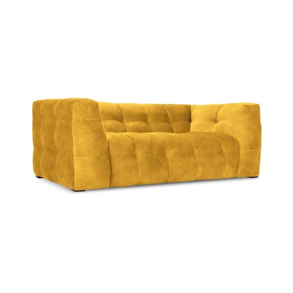 Žltá zamatová pohovka Windsor & Co Sofas Vesta, 208 cm-image-3