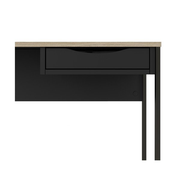Čierny pracovný stôl Tvilum Function Plus, 110 x 48 cm-image-4