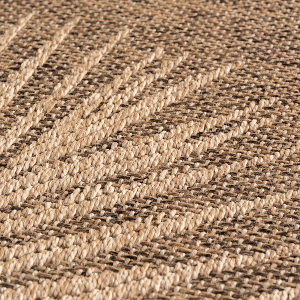 Hnedý okrúhly vnútorný a vonkajší koberec ø 80 cm Timber 1403 – Ayyildiz Carpets-image-2