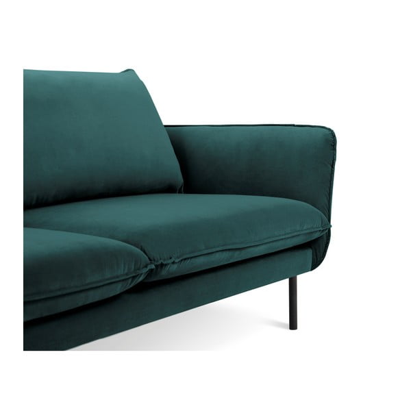 Petrolejovozelená zamatová pohovka Cosmopolitan Design Vienna, 160 cm-image-3