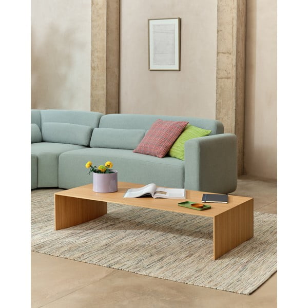 Konferenčný stolík vo svetloprírodnej farbe v dekore duba 70x140 cm Litto – Kave Home-image-2