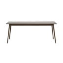 Hnedý rozkladací jedálenský stôl s doskou v dubovom dekore 190x90 cm Barrali – Unique Furniture