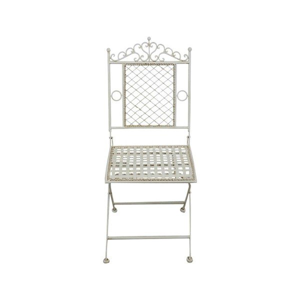 Biela záhradná stolička Algoma-image-2