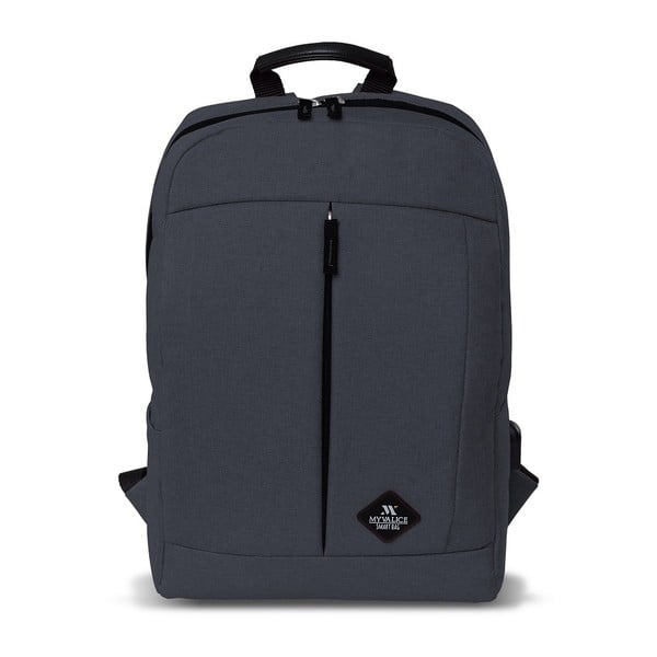 Antracitový batoh s USB portom My Valice GALAXY Smart Bag-image-1